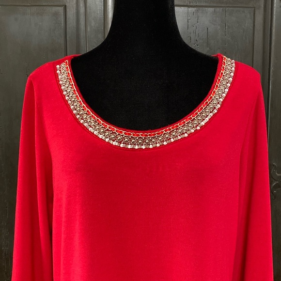 La Vanya Red oversized sweater - Size Medium - Picture 4 of 8